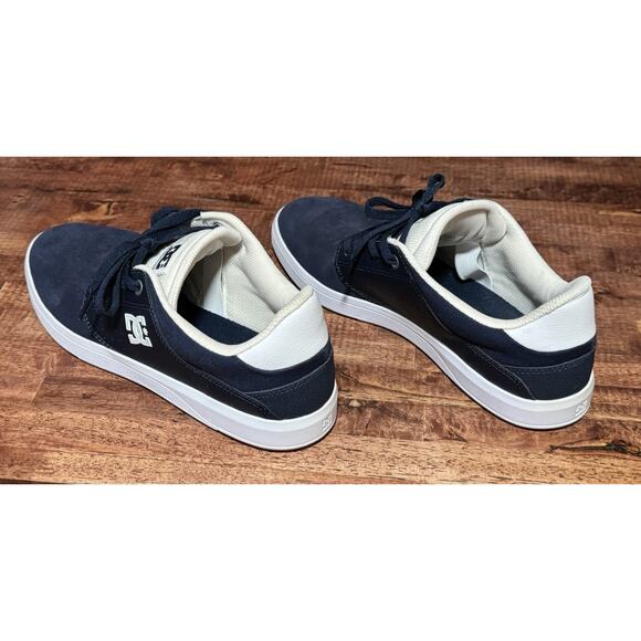 DC Shoes Plaza TC ADYS100401 Mens Blue Leather/ Syed Skate Inspired Sneakers